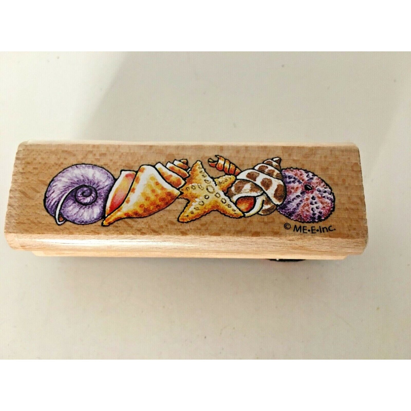 Mary Engelbreit Seashells & Hurry Up and Relax Saying Beach Art Stamps Lot of 2