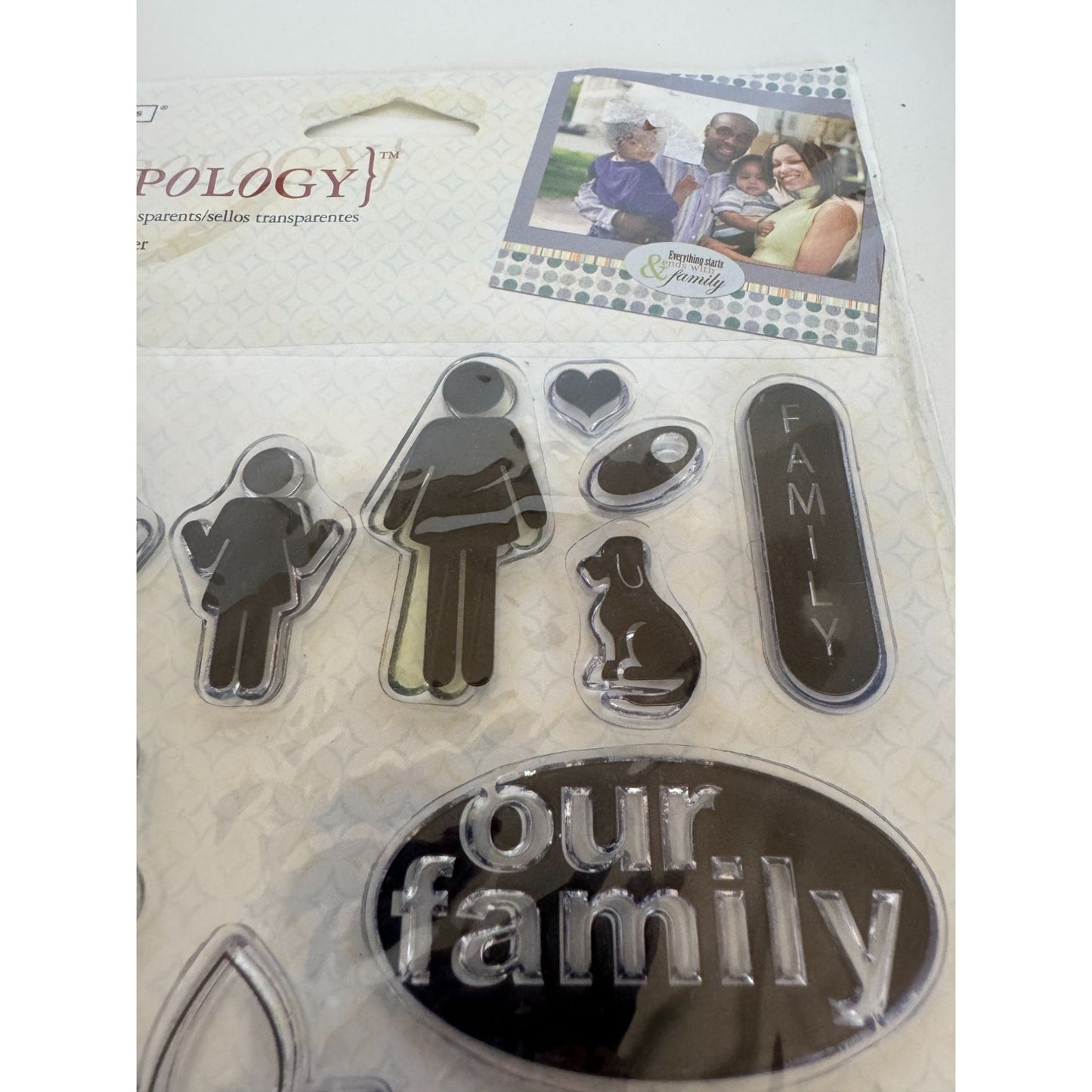 Autumn Leaves Stampology 16-Piece Family Theme Clear Stamps Kezia Whitteker Love
