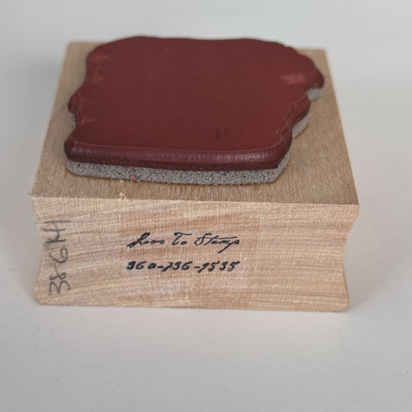 Love to Stamp Rubber Stamp Abstract Shape Blob Irregular Edges Frame Effect Art