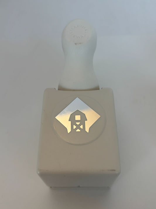 Martha Stewart Punch Around the Page Farm House Barn Animals Pig Hen Cow Rare