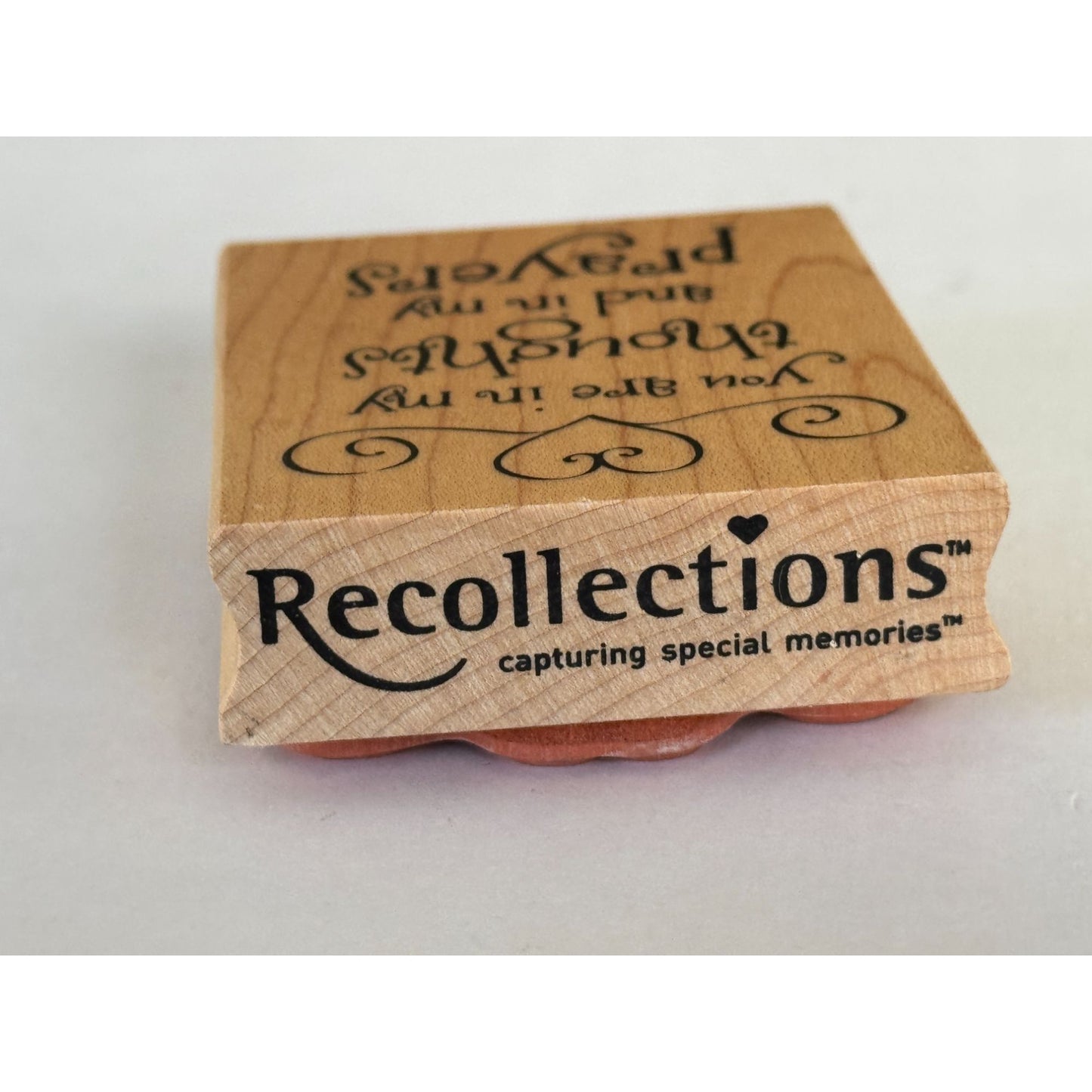 Recollections Rubber Stamp You Are In My Thoughts And In My Prayers  Card Making