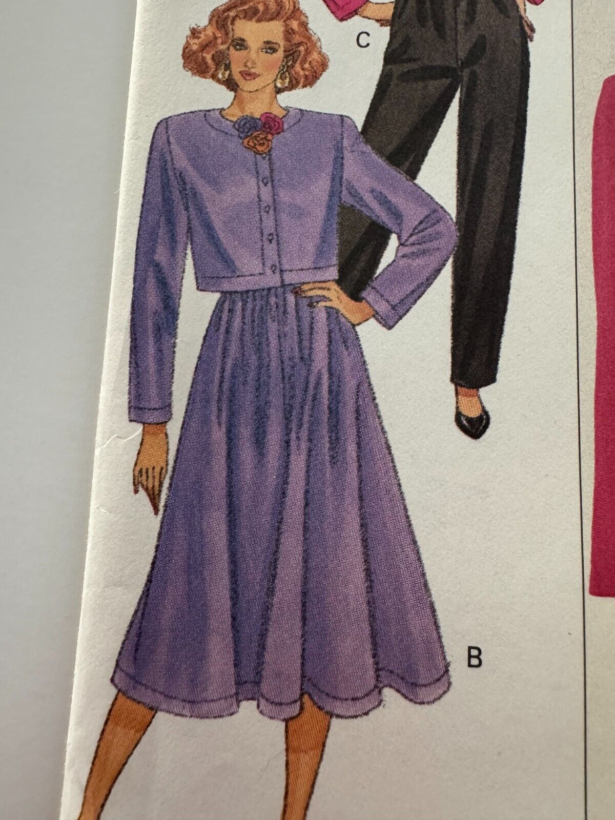 Butterick Sewing Pattern 6751 Jacket Skirt Pants Career Outfit 6 8 10 UC 1980s