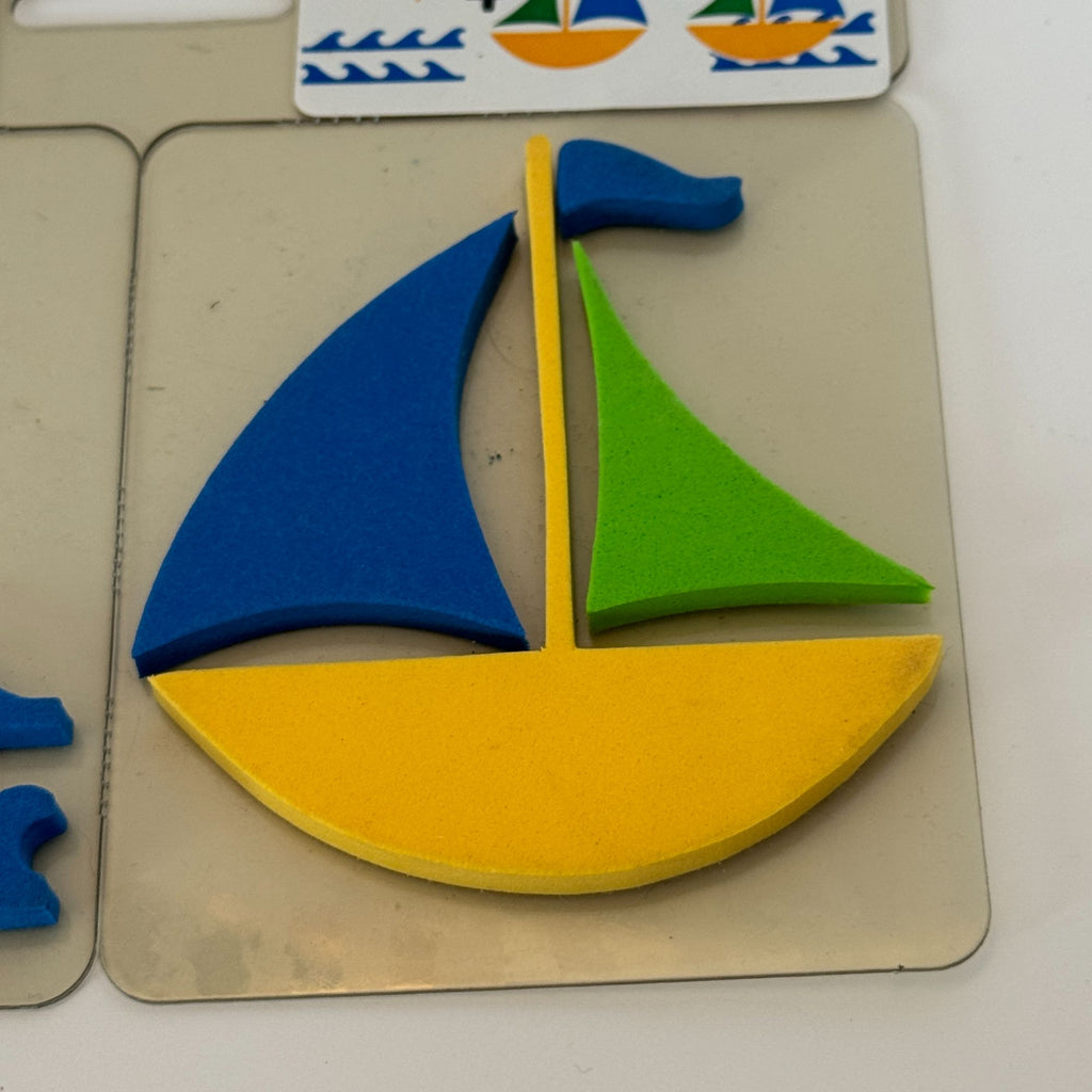 Chunky Layers Foam Stamps Craft Sailing Theme Sunshine Waves Beach Vacation Kids