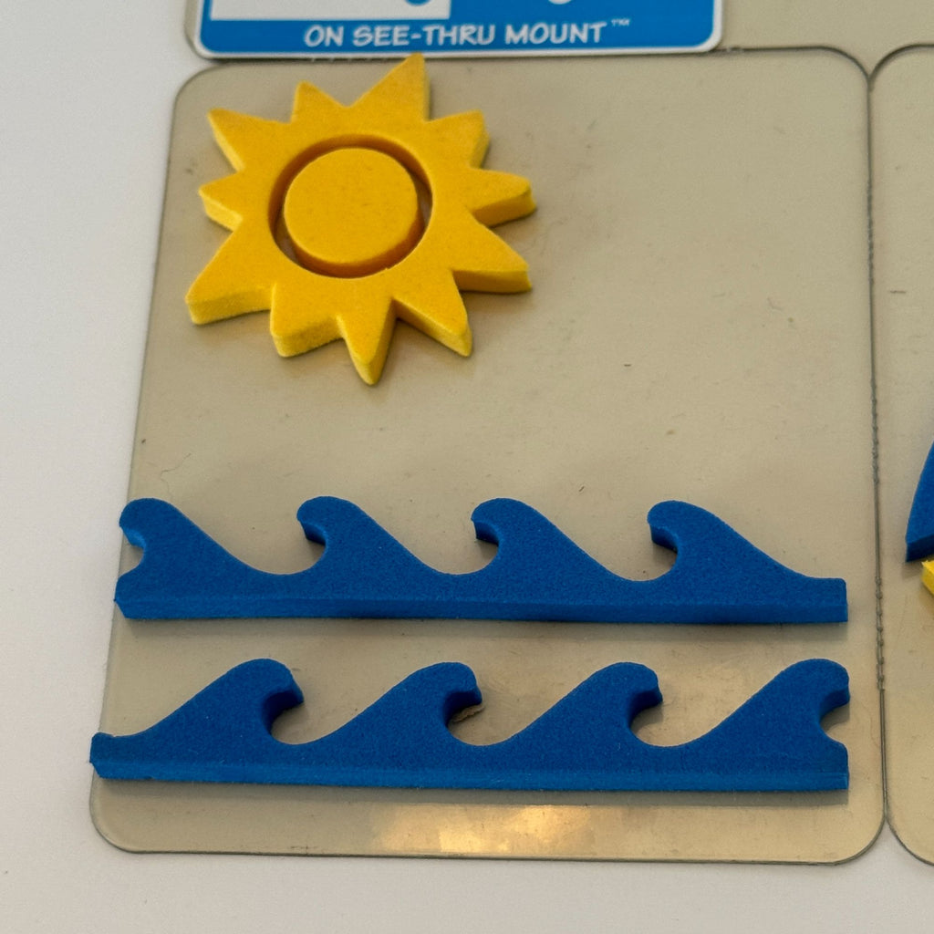 Chunky Layers Foam Stamps Craft Sailing Theme Sunshine Waves Beach Vacation Kids