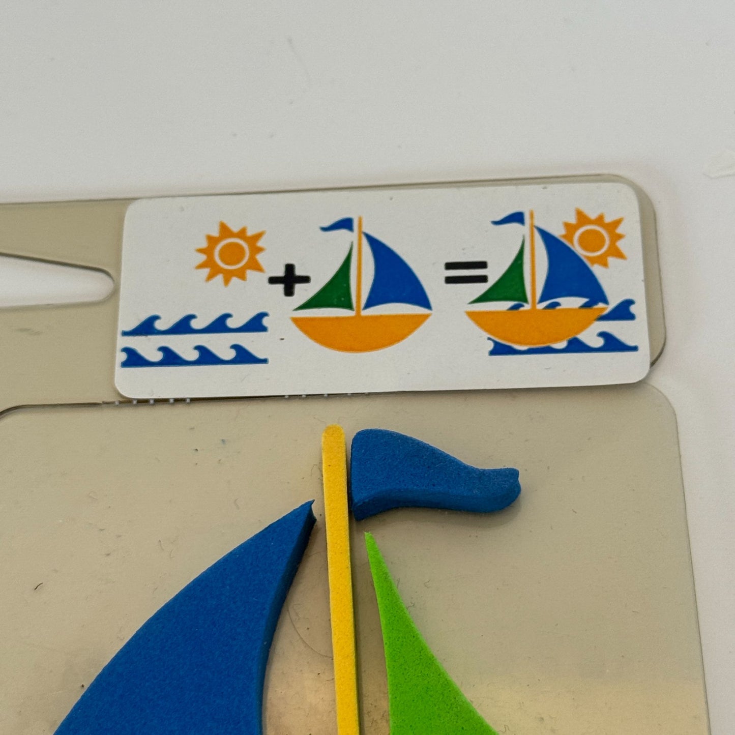 Chunky Layers Foam Stamps Craft Sailing Theme Sunshine Waves Beach Vacation Kids