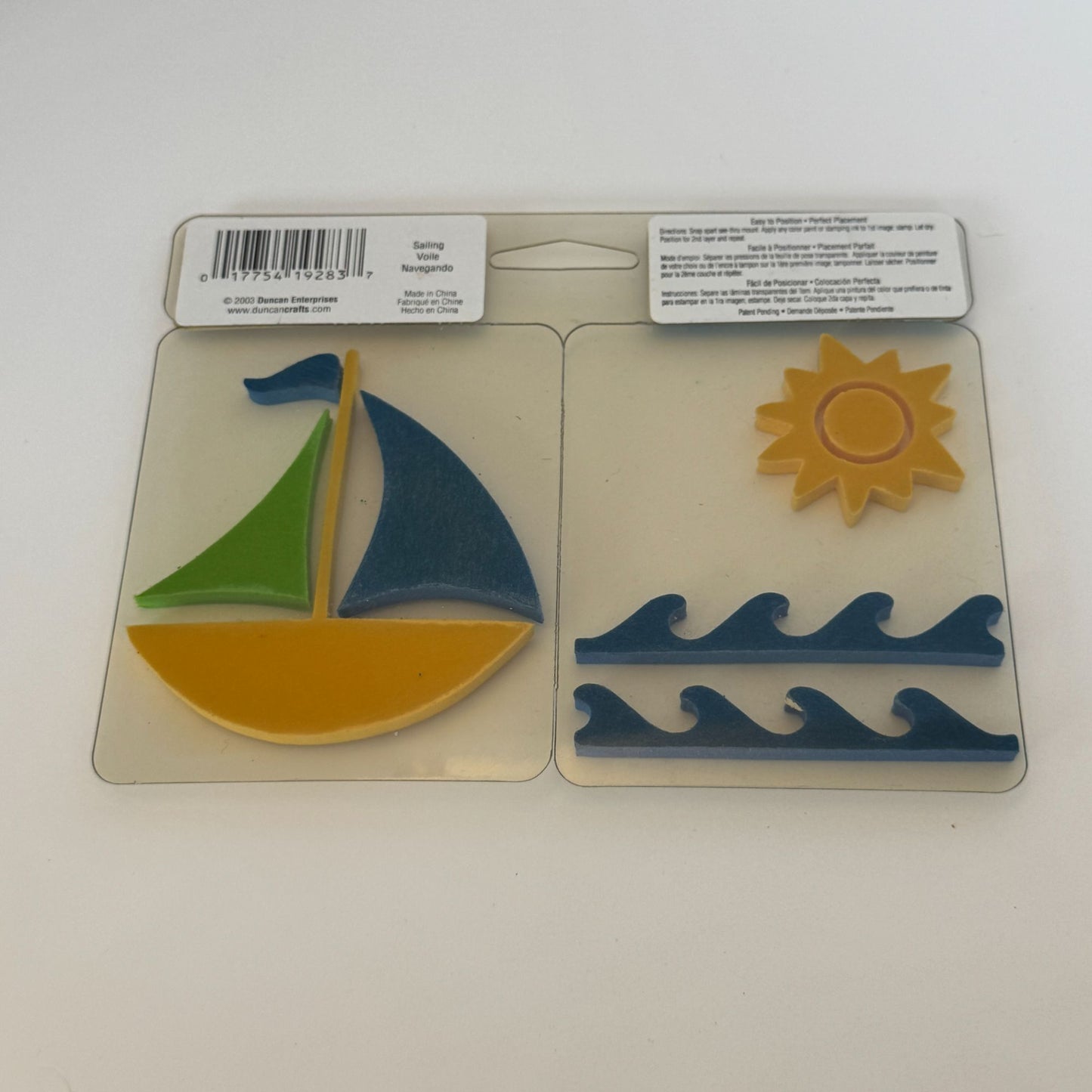 Chunky Layers Foam Stamps Craft Sailing Theme Sunshine Waves Beach Vacation Kids