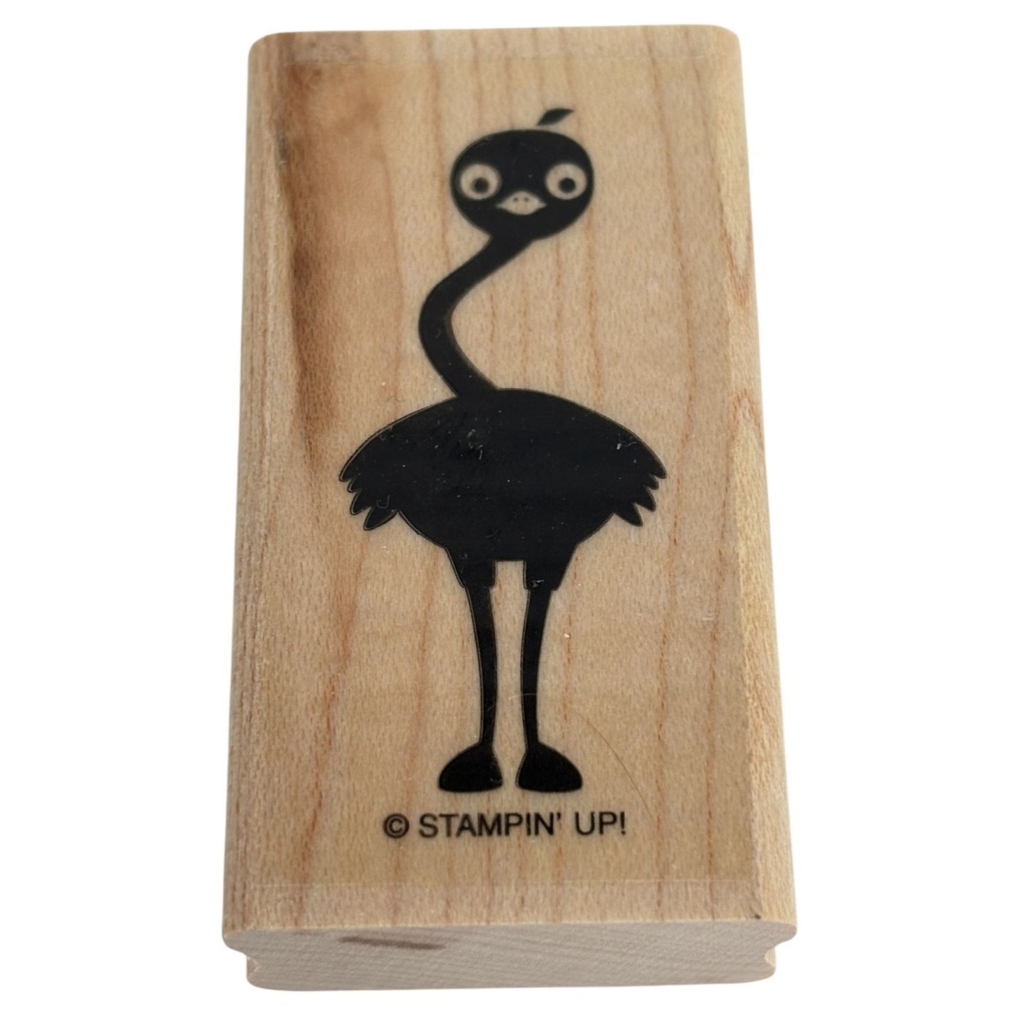 Stampin Up Rubber Stamp Ostrich Bird Funny Animal Whimsical Quirky Card Making