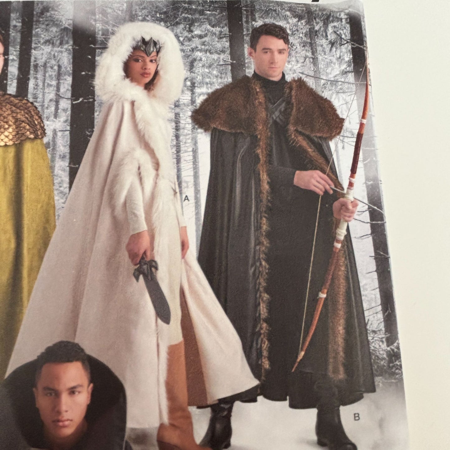 Simplicity Sewing Pattern 8770 Costume Cape Hooded Cloak Fantasy Medieval Uncut Halloween Cosplay
