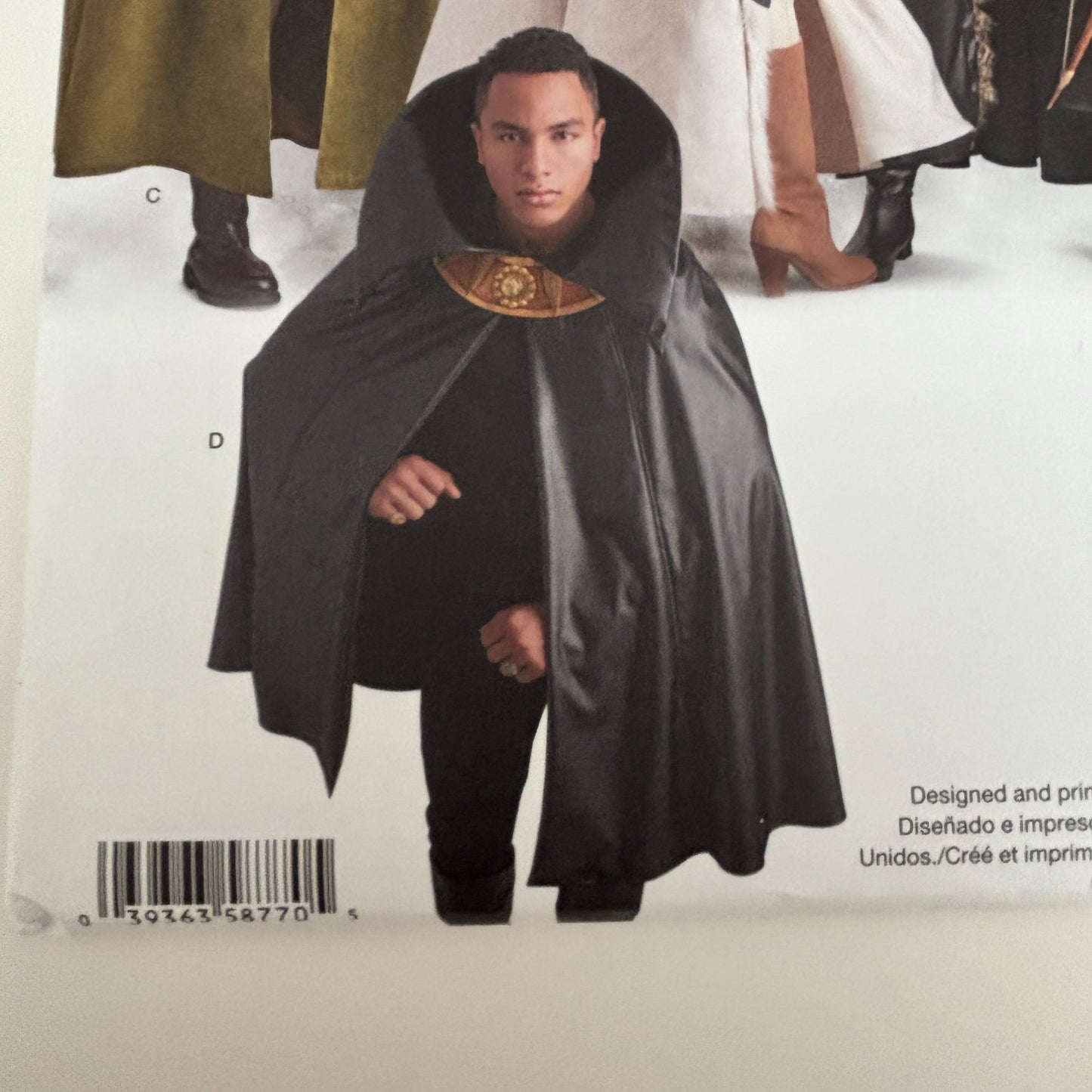 Simplicity Sewing Pattern 8770 Costume Cape Hooded Cloak Fantasy Medieval Uncut Halloween Cosplay