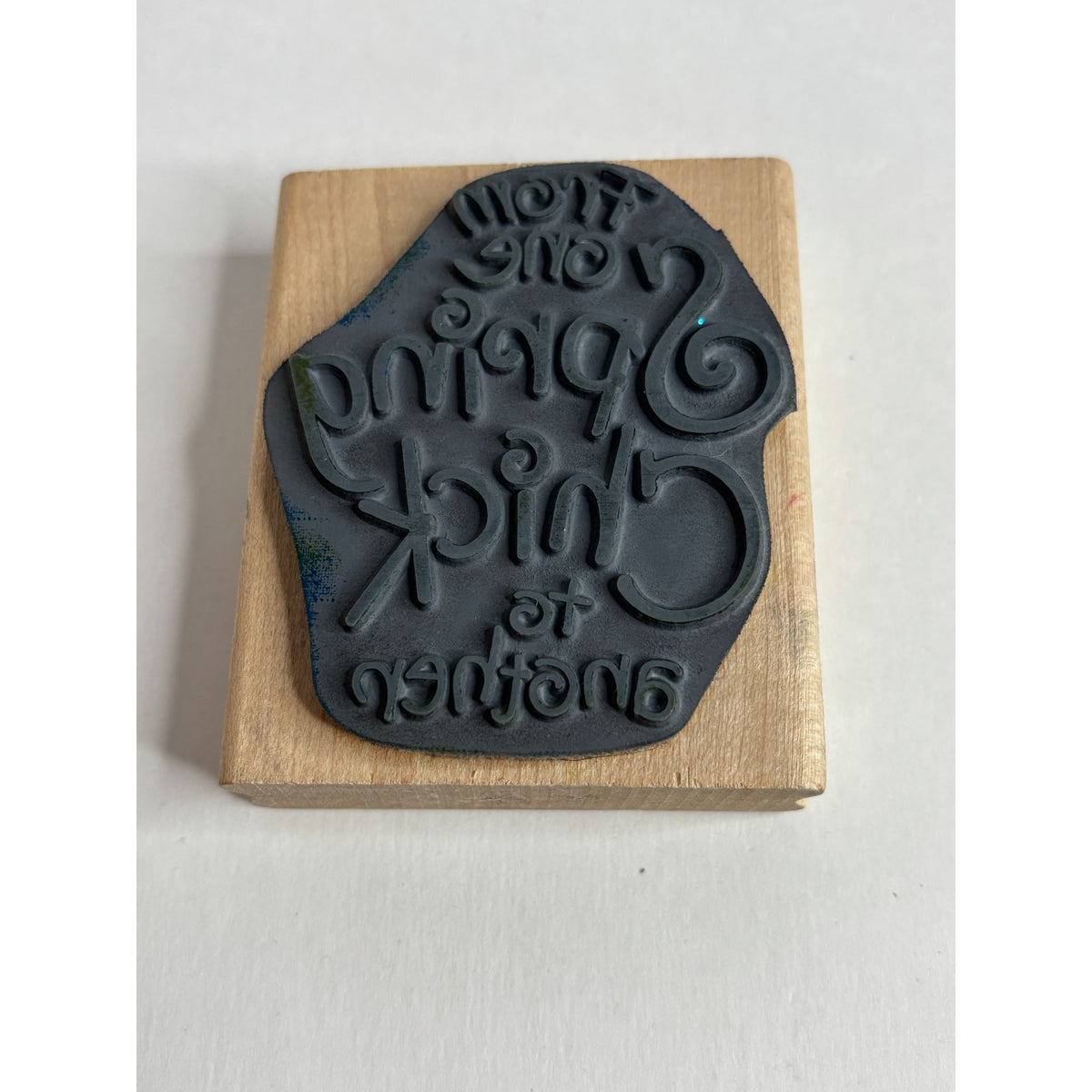 Easter Rubber Stamp From One Spring Chick To Another Words Funny Couleur De Vie