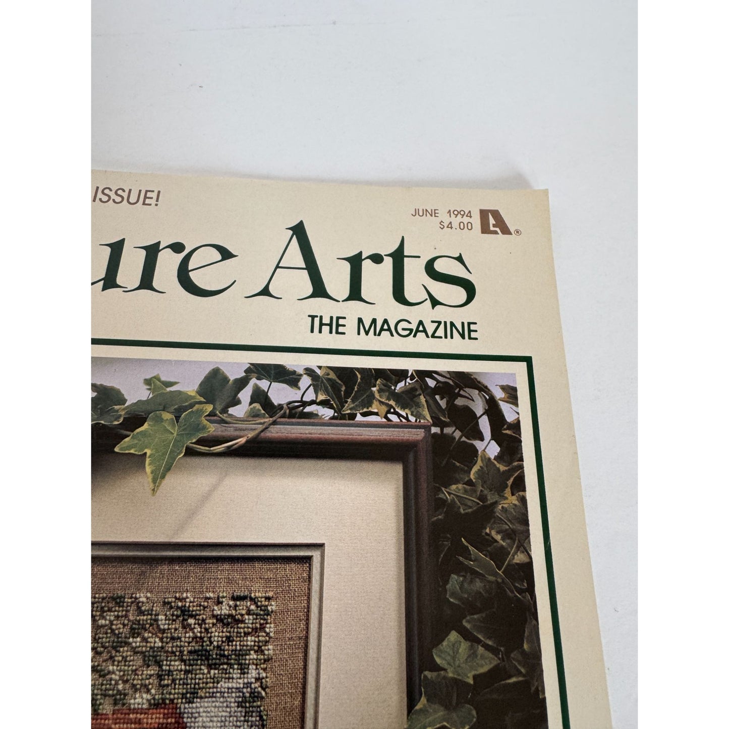 Leisure Arts Magazine June 1994 Cross Stitch Crochet Ring Bearer Pillow Wedding