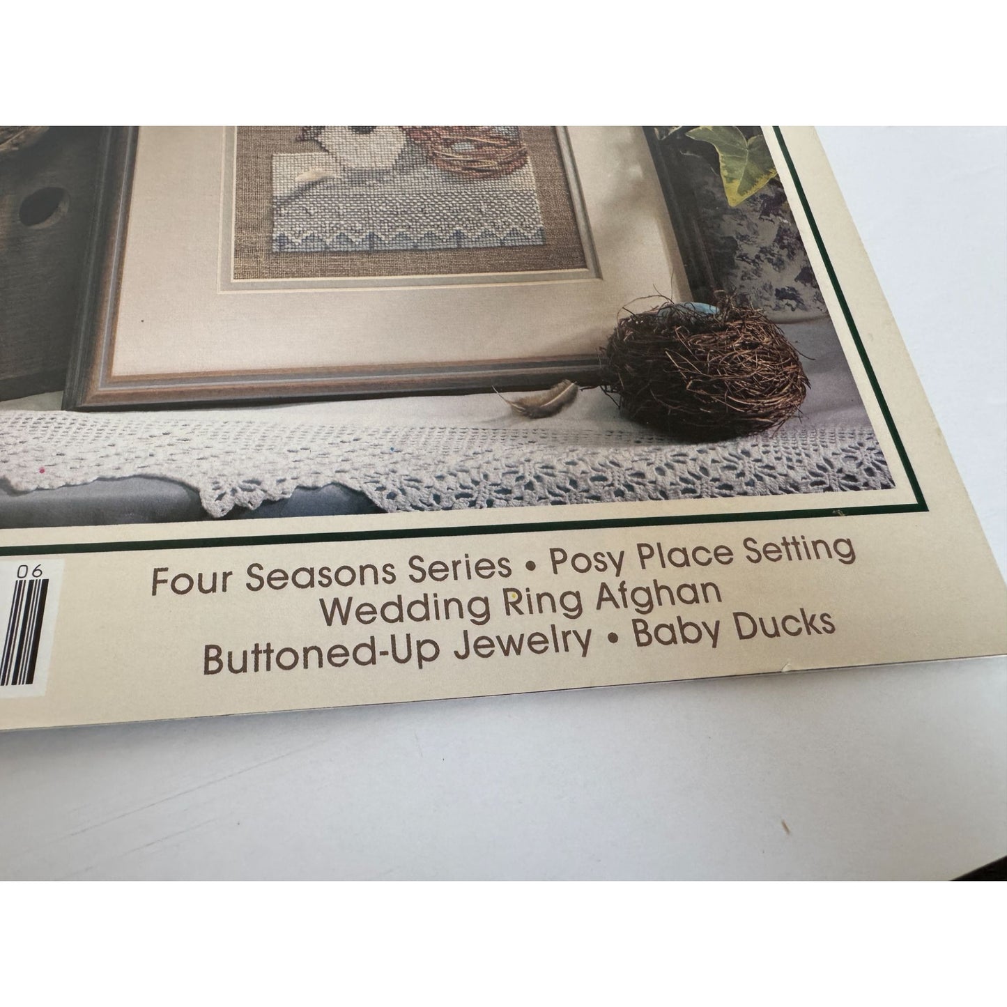 Leisure Arts Magazine June 1994 Cross Stitch Crochet Ring Bearer Pillow Wedding