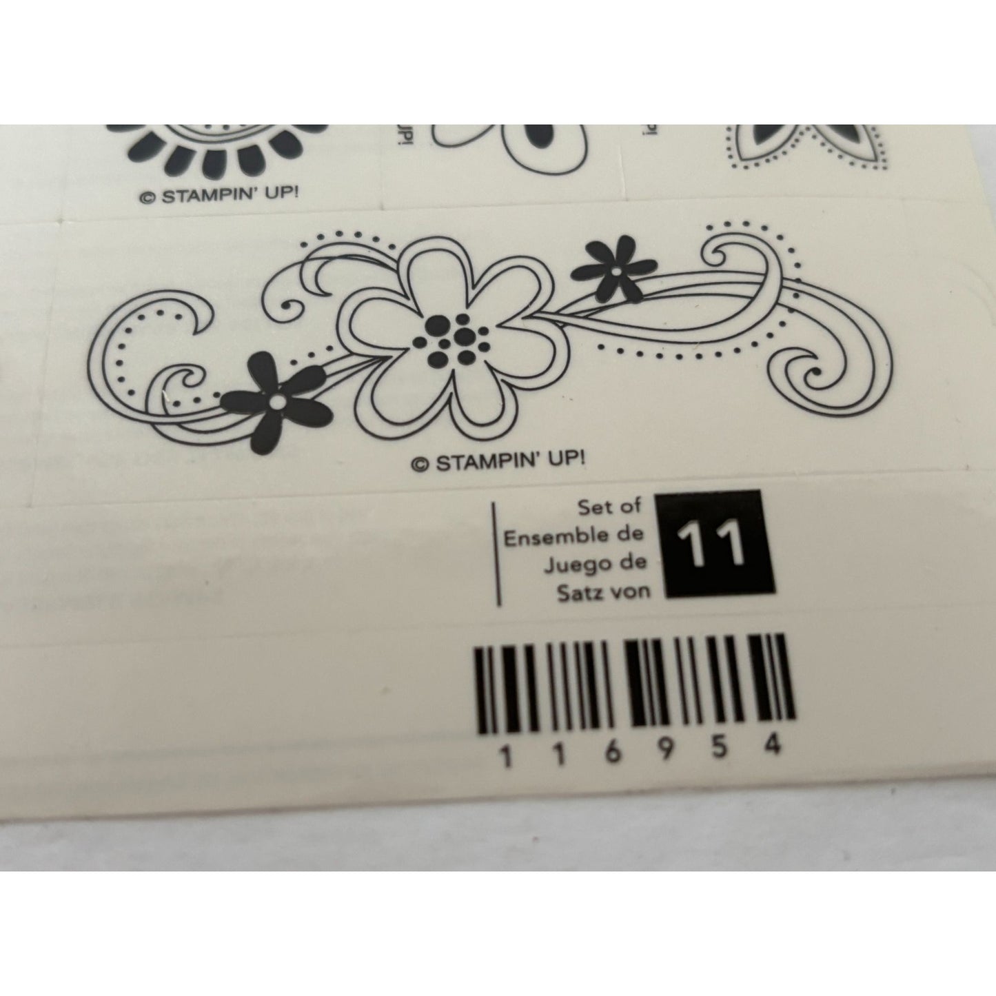 Stampin Up Rubber Stamps For Everything Thank You Friendship Bird Flowers