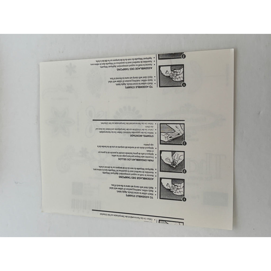 Stampin Up Rubber Stamps For Everything Thank You Friendship Bird Flowers
