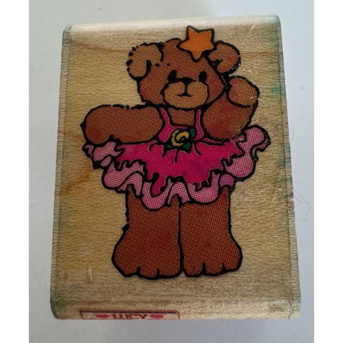 Rubber Stampede Rubber Stamp Fairy Bear Dancing Animal Dance Tutu Ballerina