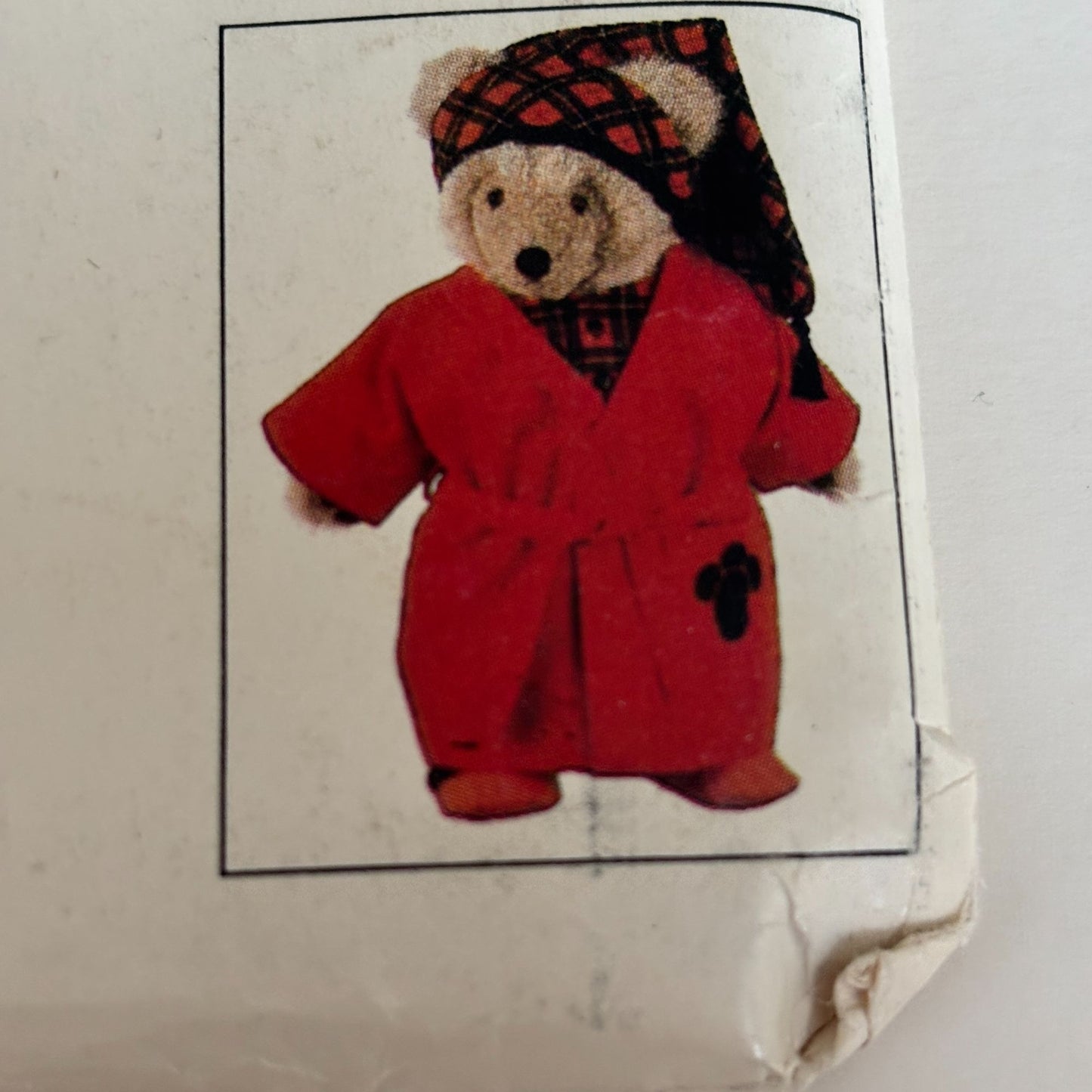 Vogue Sewing Pattern 610 Teddy Bear Clothing Clothes Suit Outfit Craft Uncut Vintage Sweatsuit