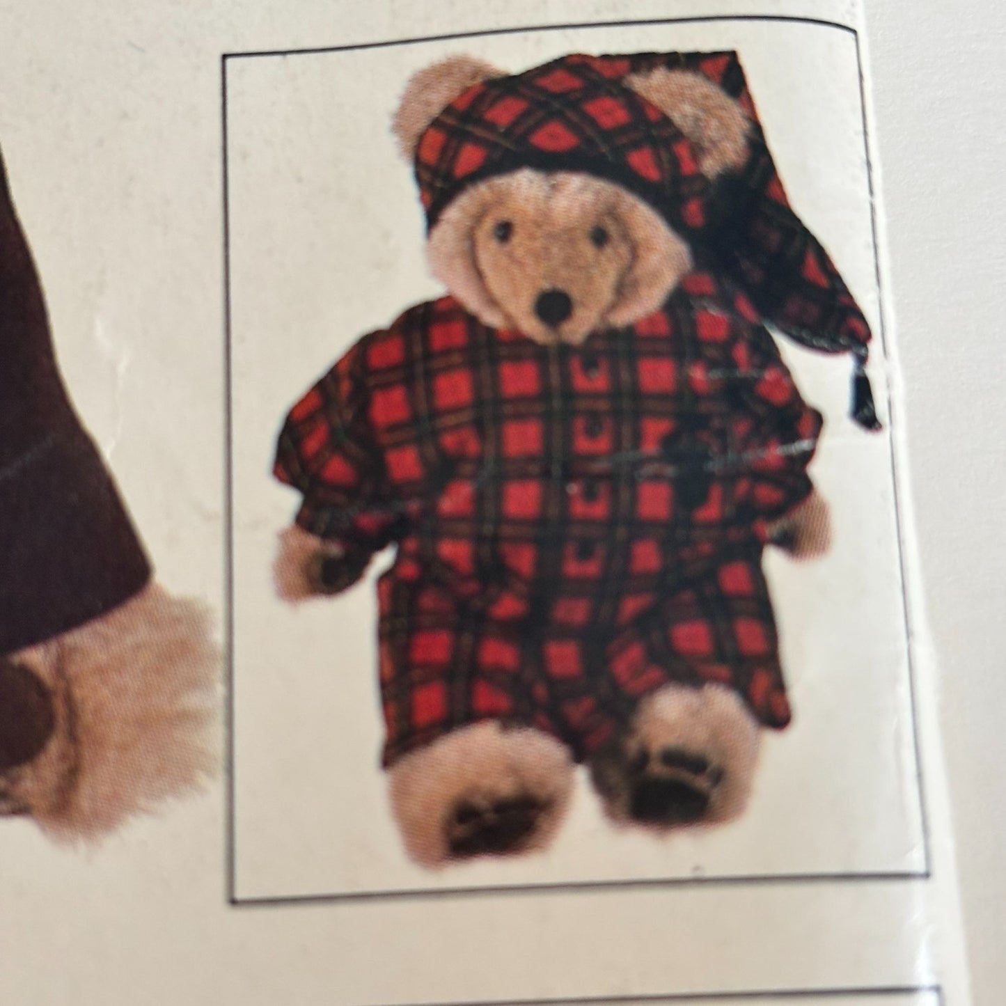 Vogue Sewing Pattern 610 Teddy Bear Clothing Clothes Suit Outfit Craft Uncut Vintage Sweatsuit