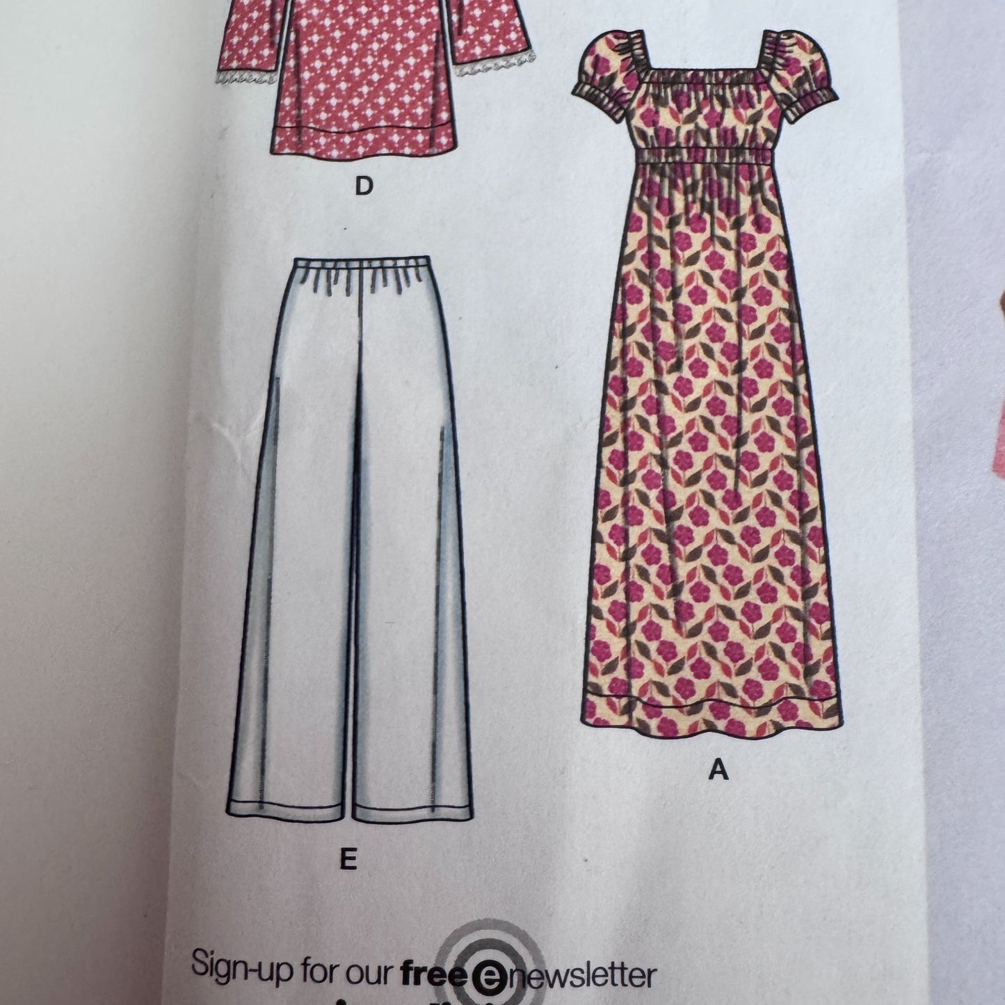 Simplicity Sewing Pattern 2616 Easy Dress Peasant Top Pants Boho Set 14-22 Uncut