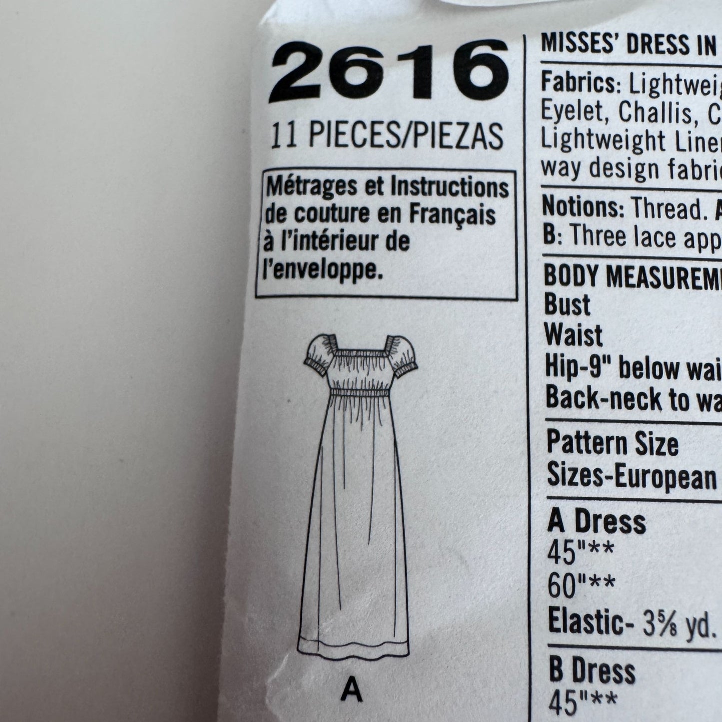 Simplicity Sewing Pattern 2616 Easy Dress Peasant Top Pants Boho Set 14-22 Uncut