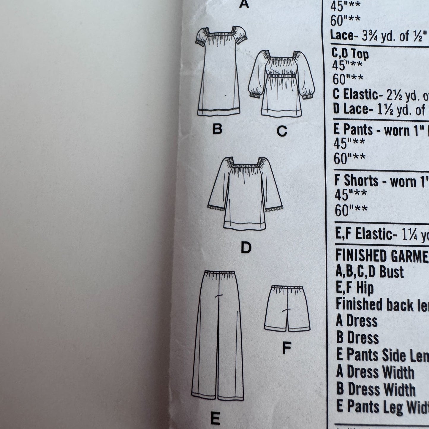 Simplicity Sewing Pattern 2616 Easy Dress Peasant Top Pants Boho Set 14-22 Uncut