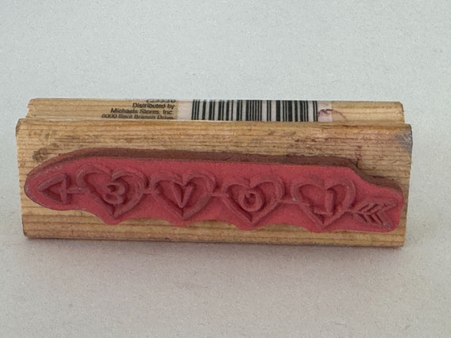 CraftSmart Rubber Stamp Love Heart Arrow Valentines Day Card Making Anniversary