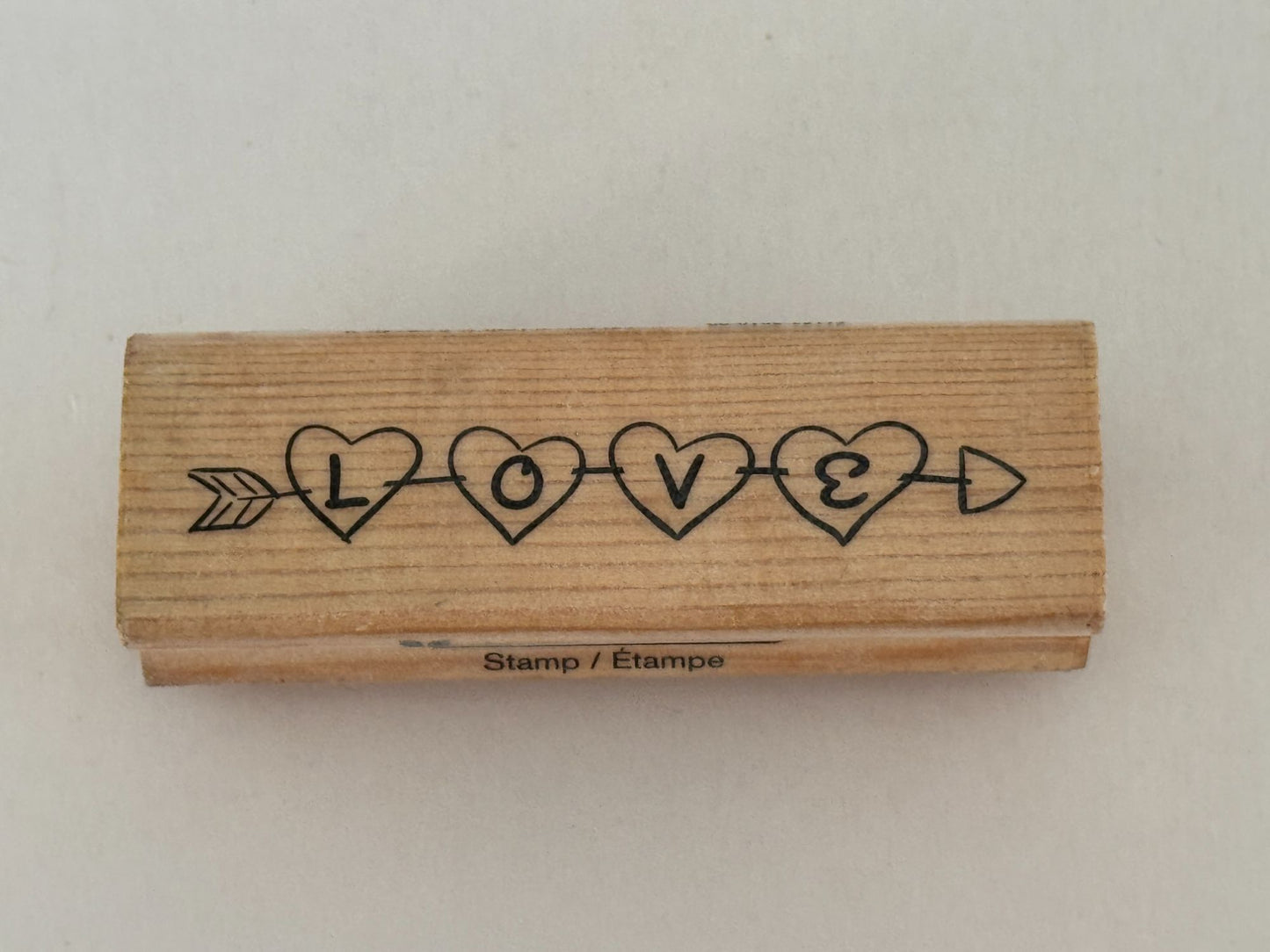 CraftSmart Rubber Stamp Love Heart Arrow Valentines Day Card Making Anniversary