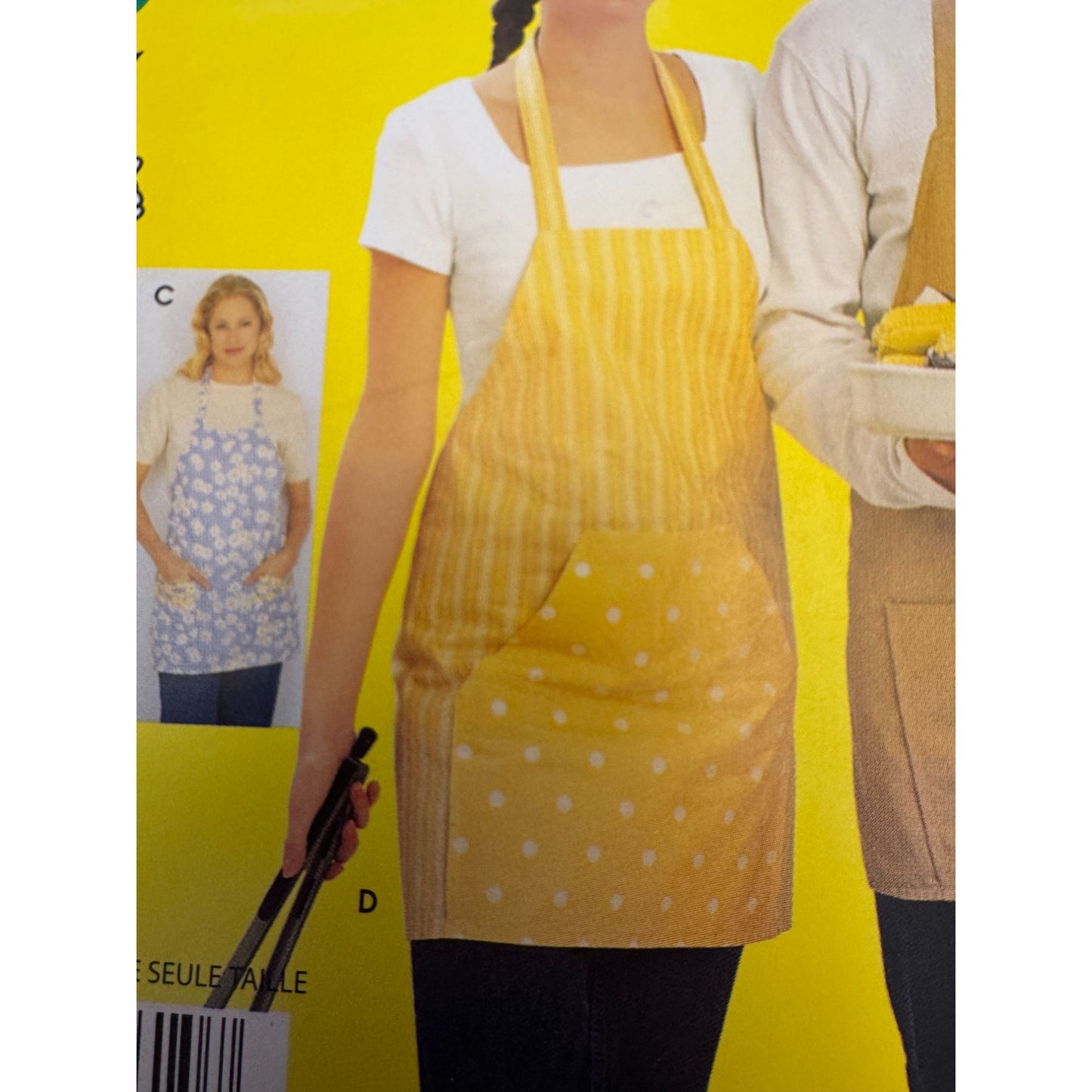 Simplicity Sewing Pattern For Dummies 0663 Adult Aprons Kitchen BBQ Mens Misses Uncut
