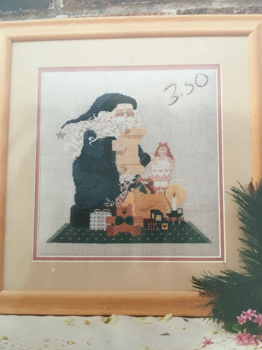Mosey N Me Cross Stitch Pattern Packing for the Trip Santa Gift Bag Christmas Needlework