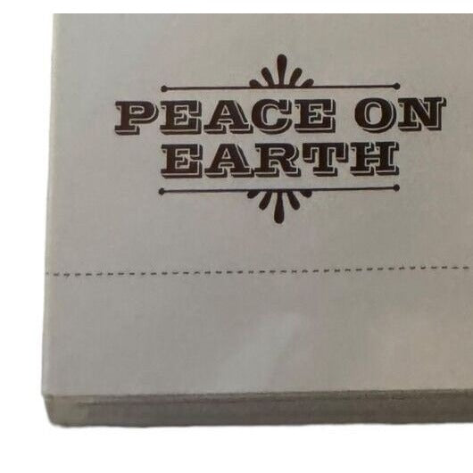 Stampin Up Clear Mount Rubber Stamp Set Christmas Merry and Type Ornaments Peace