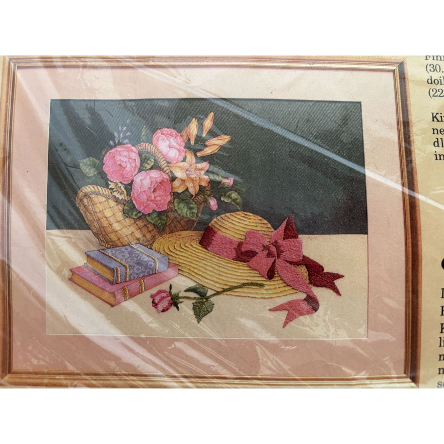 The Creative Circle Cross Stitch Kit Sentimental Still Life 0341 Hat Books 1986