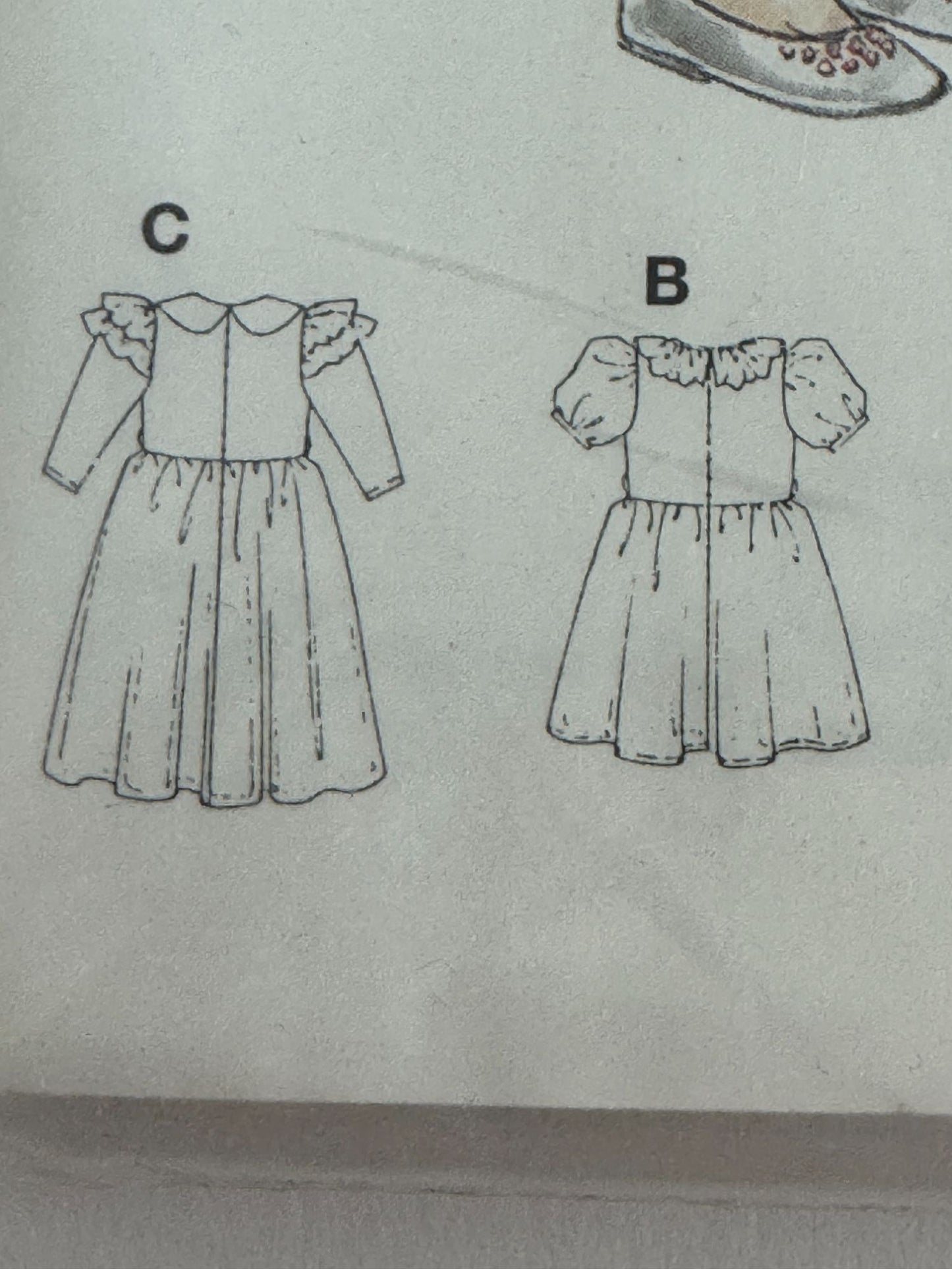Burda Sewing Pattern 4345 Toddler Flower Girl Dress Sizes 18M-4T Church Party UC