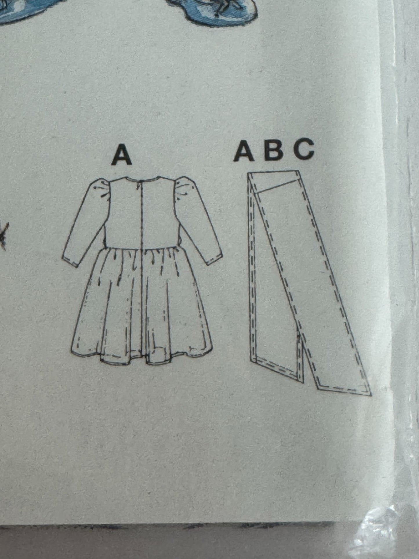Burda Sewing Pattern 4345 Toddler Flower Girl Dress Sizes 18M-4T Church Party UC