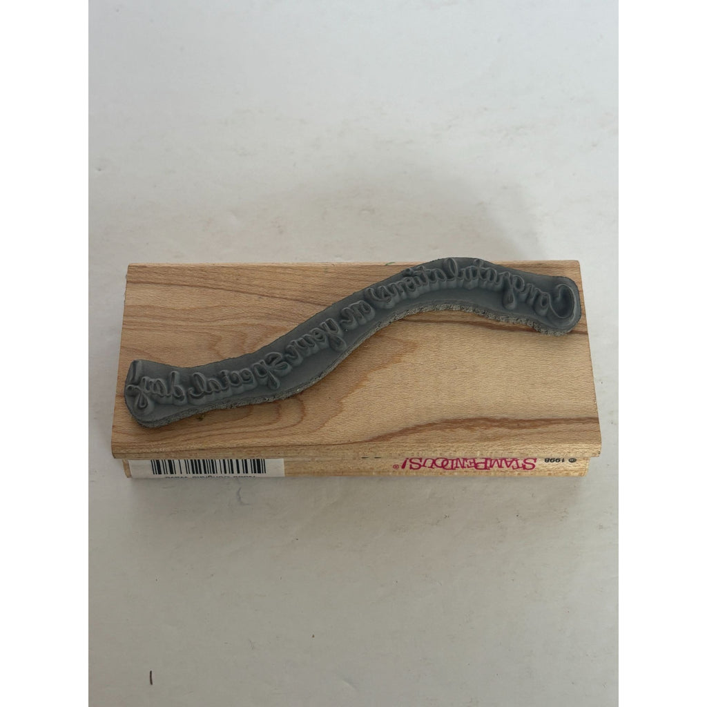 Stampendous Rubber Stamp Congratulations On Your Special Day Congrats Wave Words