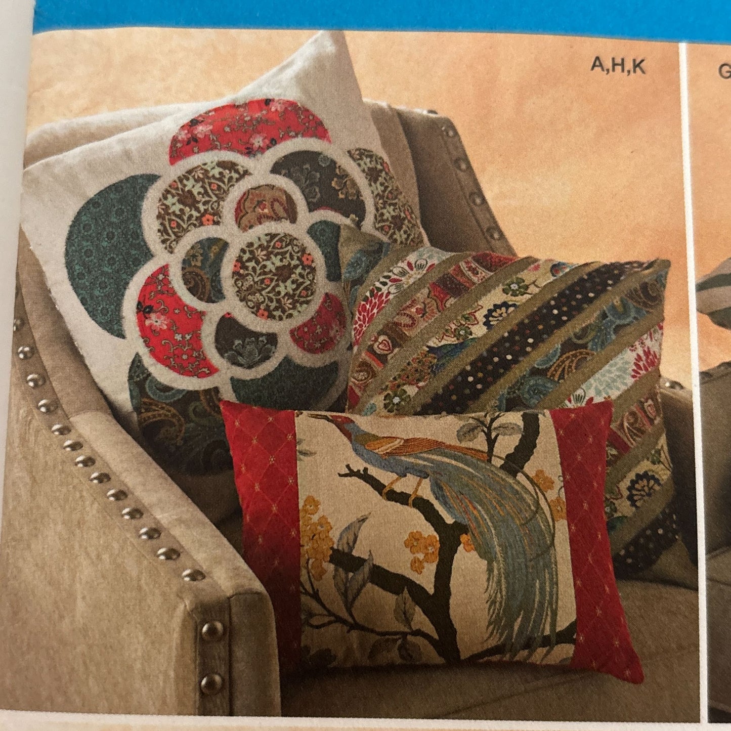 Simplicity Sewing Pattern 1633 Living Room Chair Pillows Square Home Decor Uncut