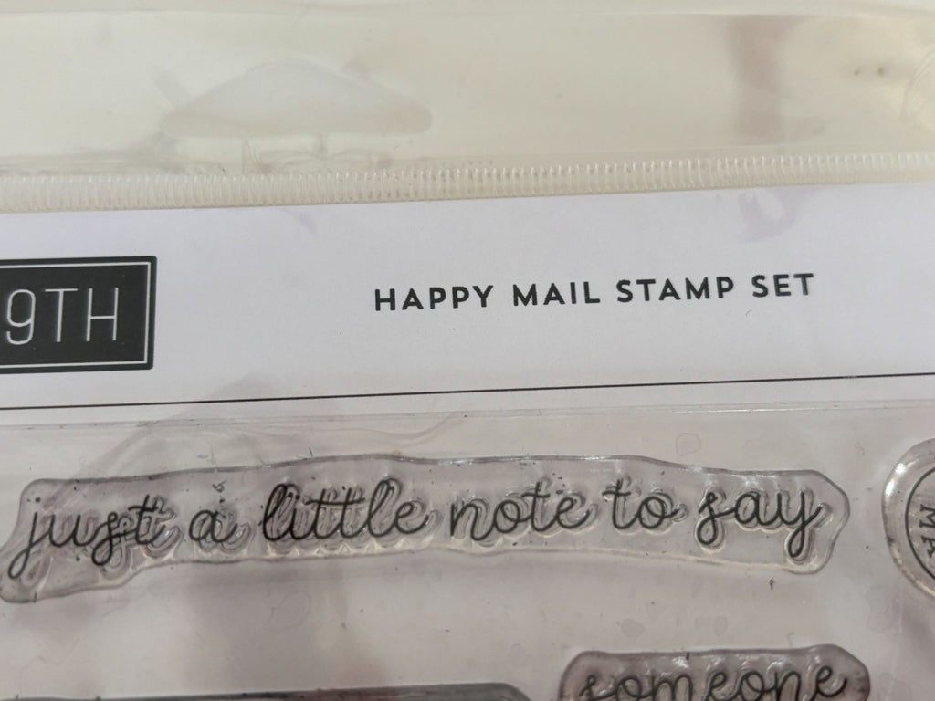 Concord and 9th Clear Stamps Happy Snail Mail Mailbox Letter Writing Cardmaking
