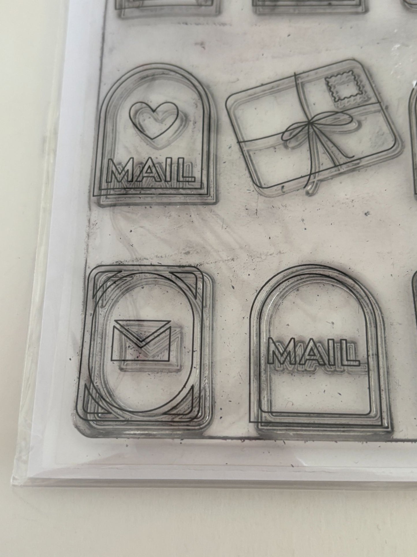 Concord and 9th Clear Stamps Happy Snail Mail Mailbox Letter Writing Cardmaking