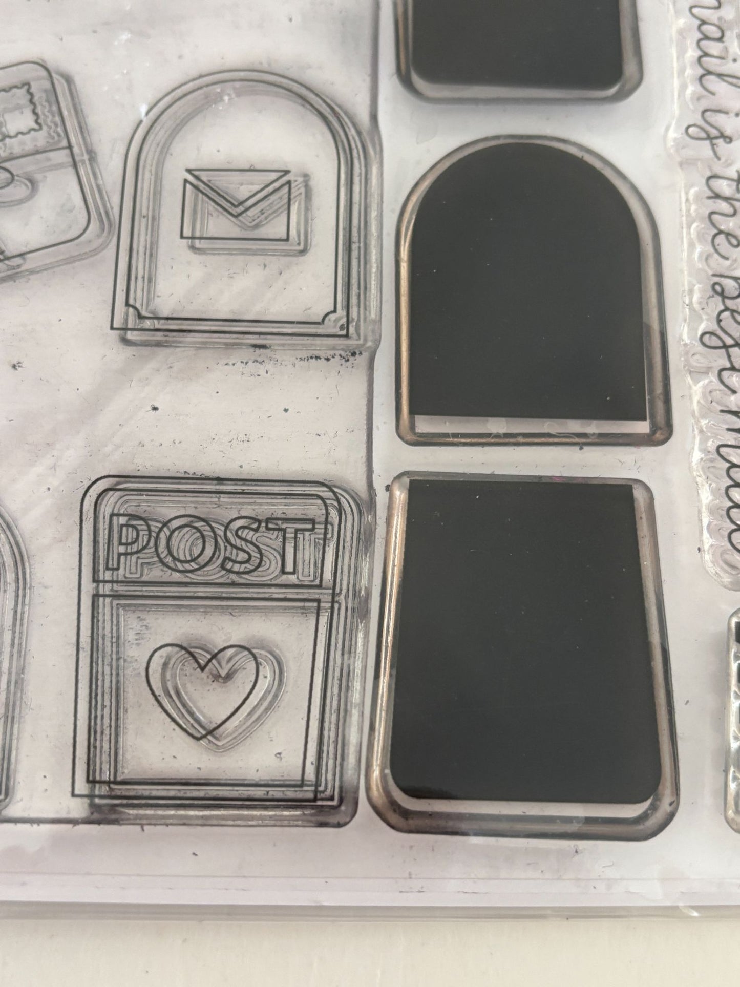 Concord and 9th Clear Stamps Happy Snail Mail Mailbox Letter Writing Cardmaking