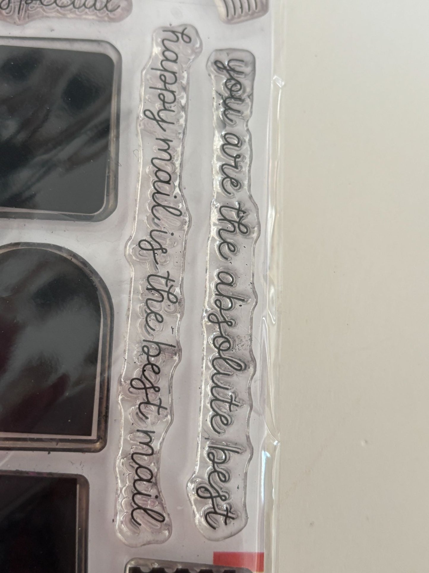 Concord and 9th Clear Stamps Happy Snail Mail Mailbox Letter Writing Cardmaking