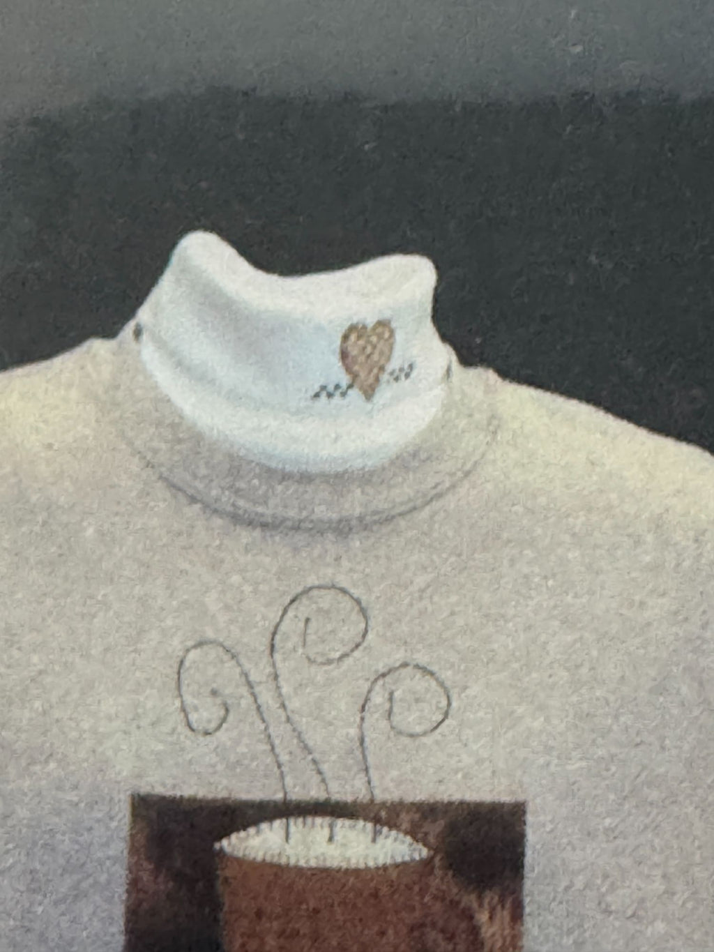 Double Dips Quilting Applique Pattern Coffee Kit Sweatshirt Turtleneck Dickey