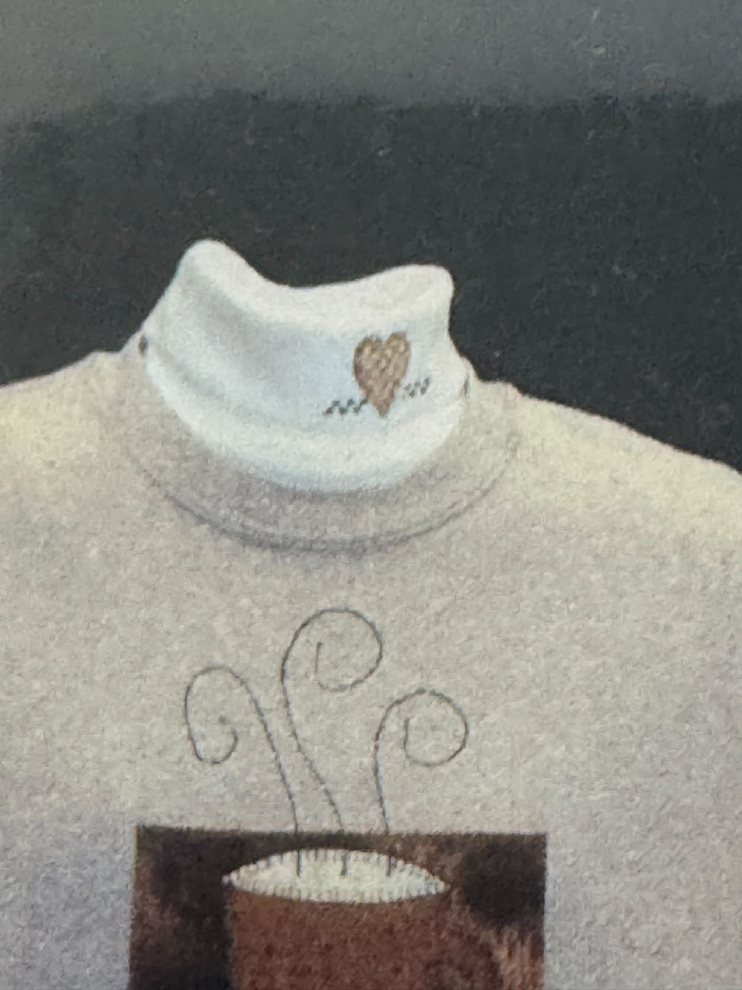 Double Dips Quilting Applique Pattern Coffee Kit Sweatshirt Turtleneck Dickey