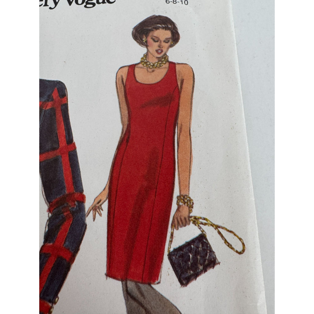 Vogue Sewing Pattern 8353 Misses Career Jacket and Dress Sizes 6 8 10 Easy Uncut