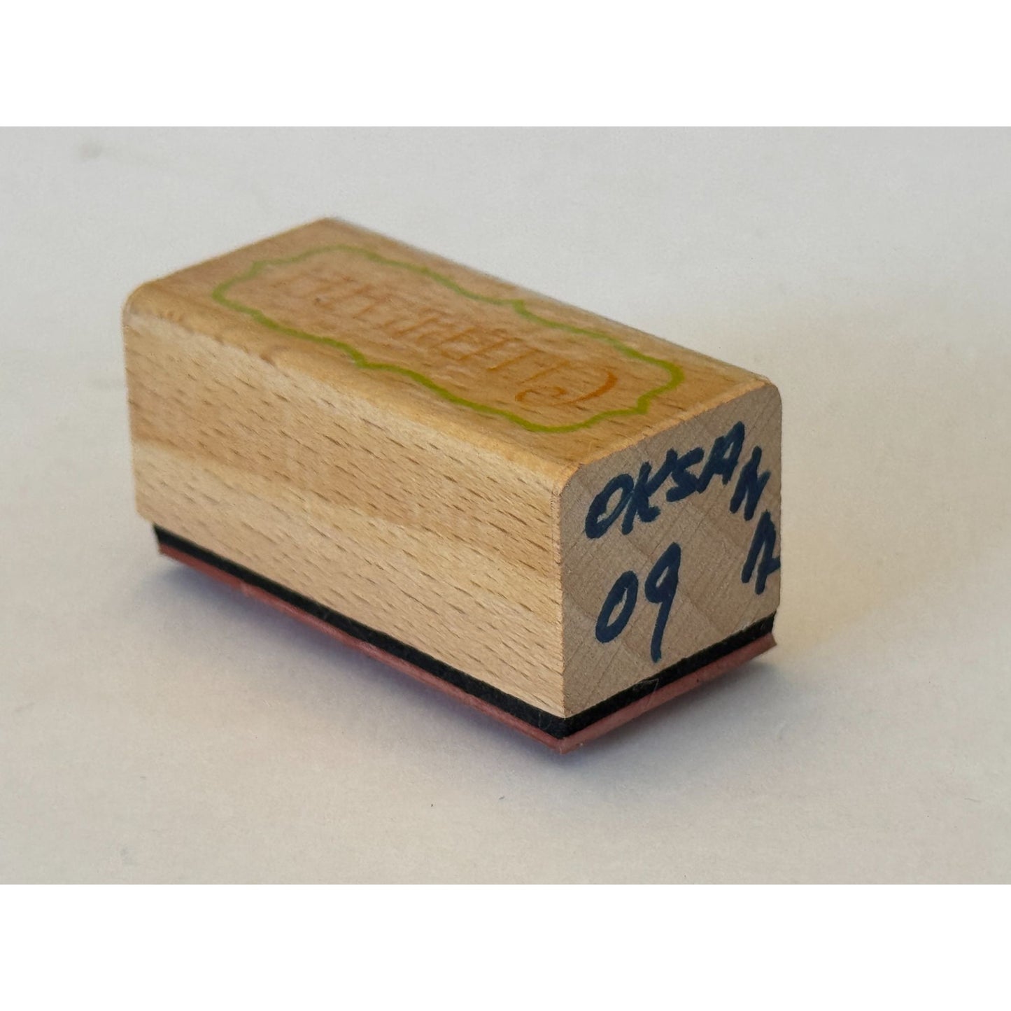 Celebrate Rubber Stamp Card Making Sentiment Words Wood Mounted Craft Tool