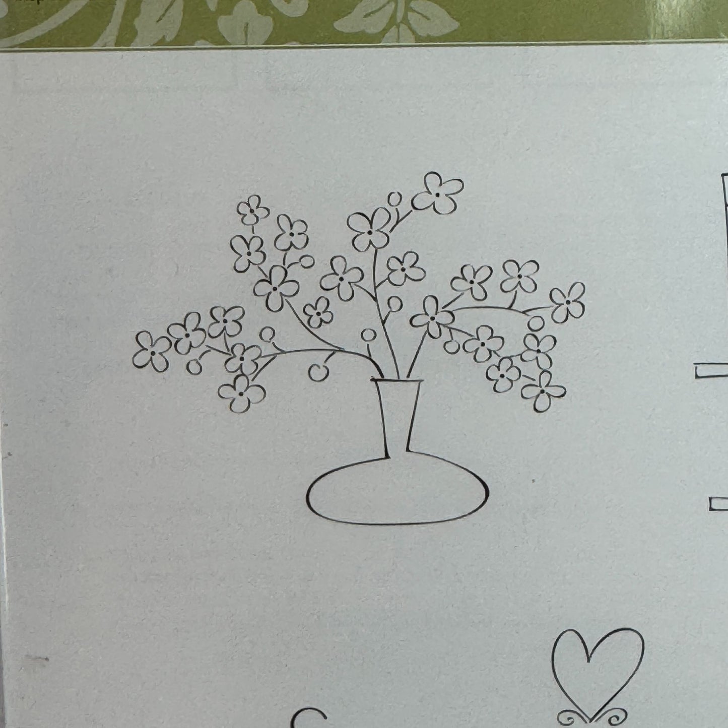 Stampin Up Rubber Stamp Set A Slice Of Life Coffee Cake Candles Flower Vase Baby