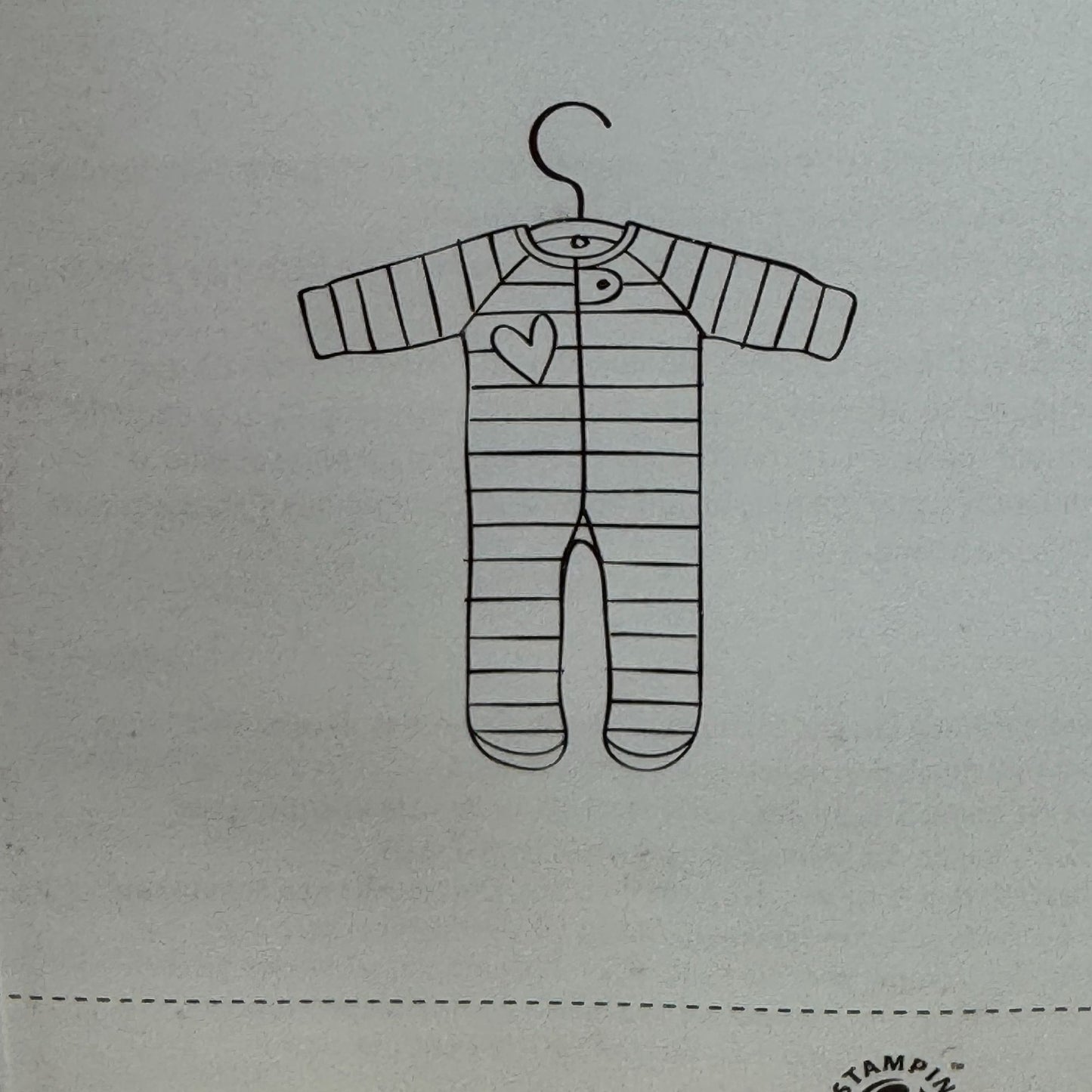 Stampin Up Rubber Stamp Set A Slice Of Life Coffee Cake Candles Flower Vase Baby