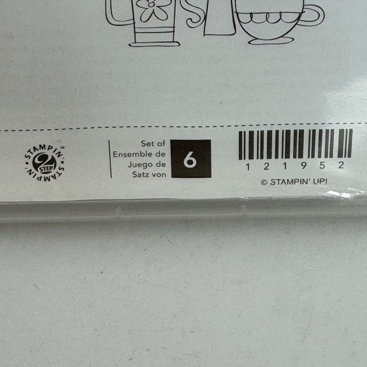 Stampin Up Rubber Stamp Set A Slice Of Life Coffee Cake Candles Flower Vase Baby