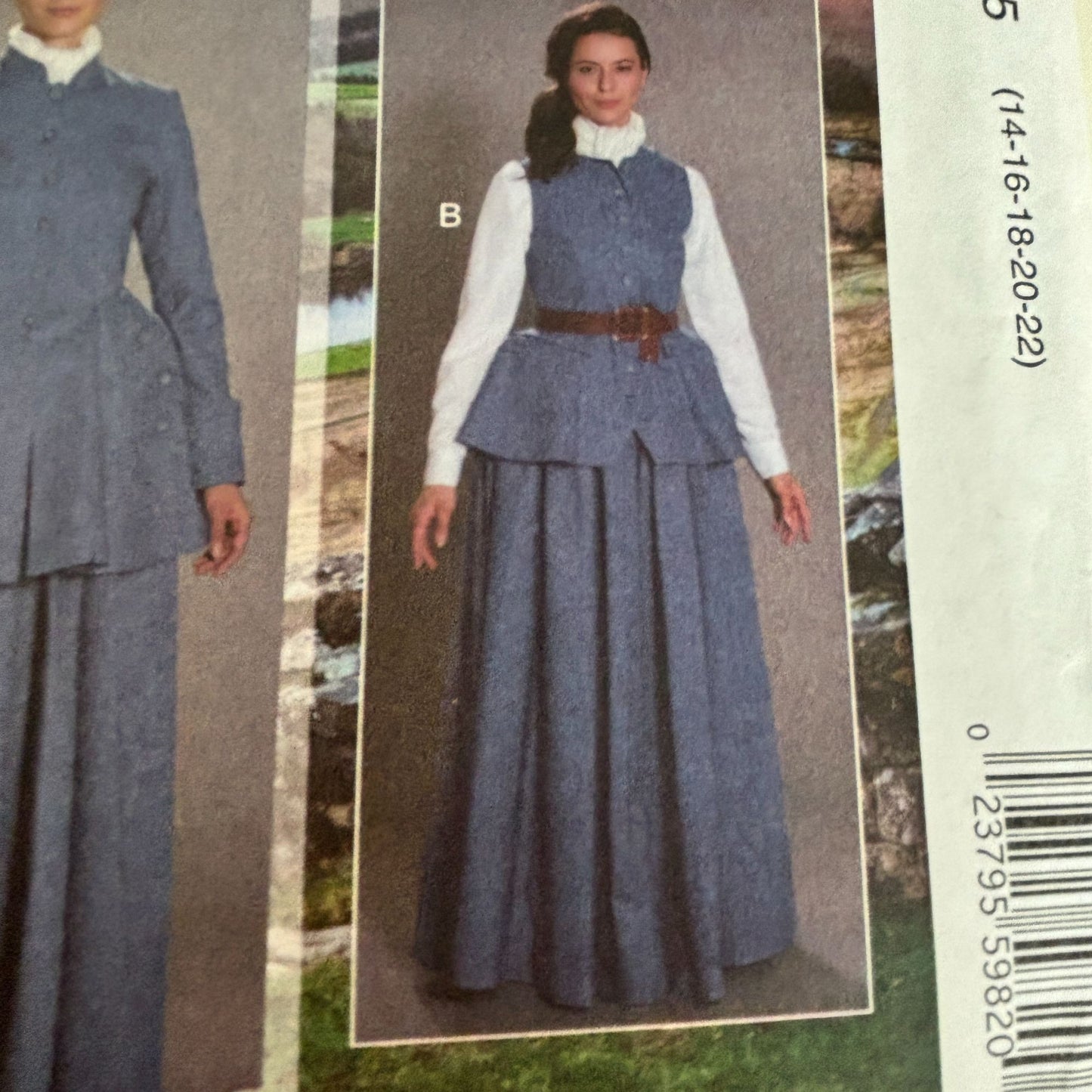 McCalls Sewing Pattern M7823 Outlander Costume Jacket Vest Highland 14-22 Uncut