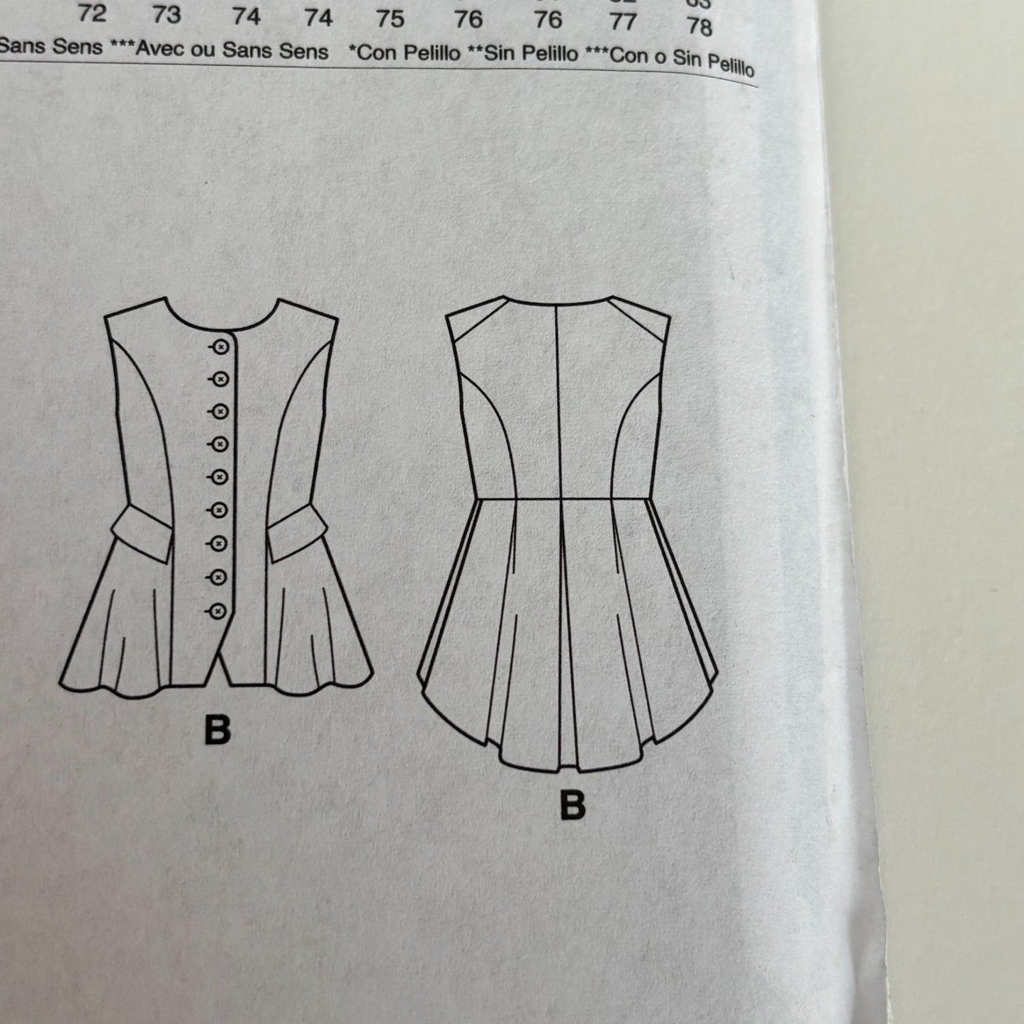 McCalls Sewing Pattern M7823 Outlander Costume Jacket Vest Highland 14-22 Uncut