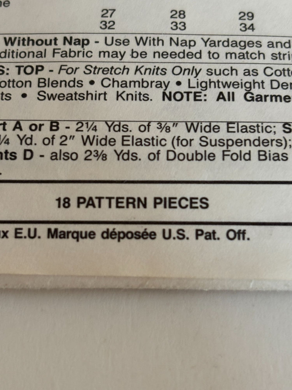 McCalls Sewing Pattern 5615 Jumping Beans Top Skirt Pants Kids 2 3 4 Easy UC
