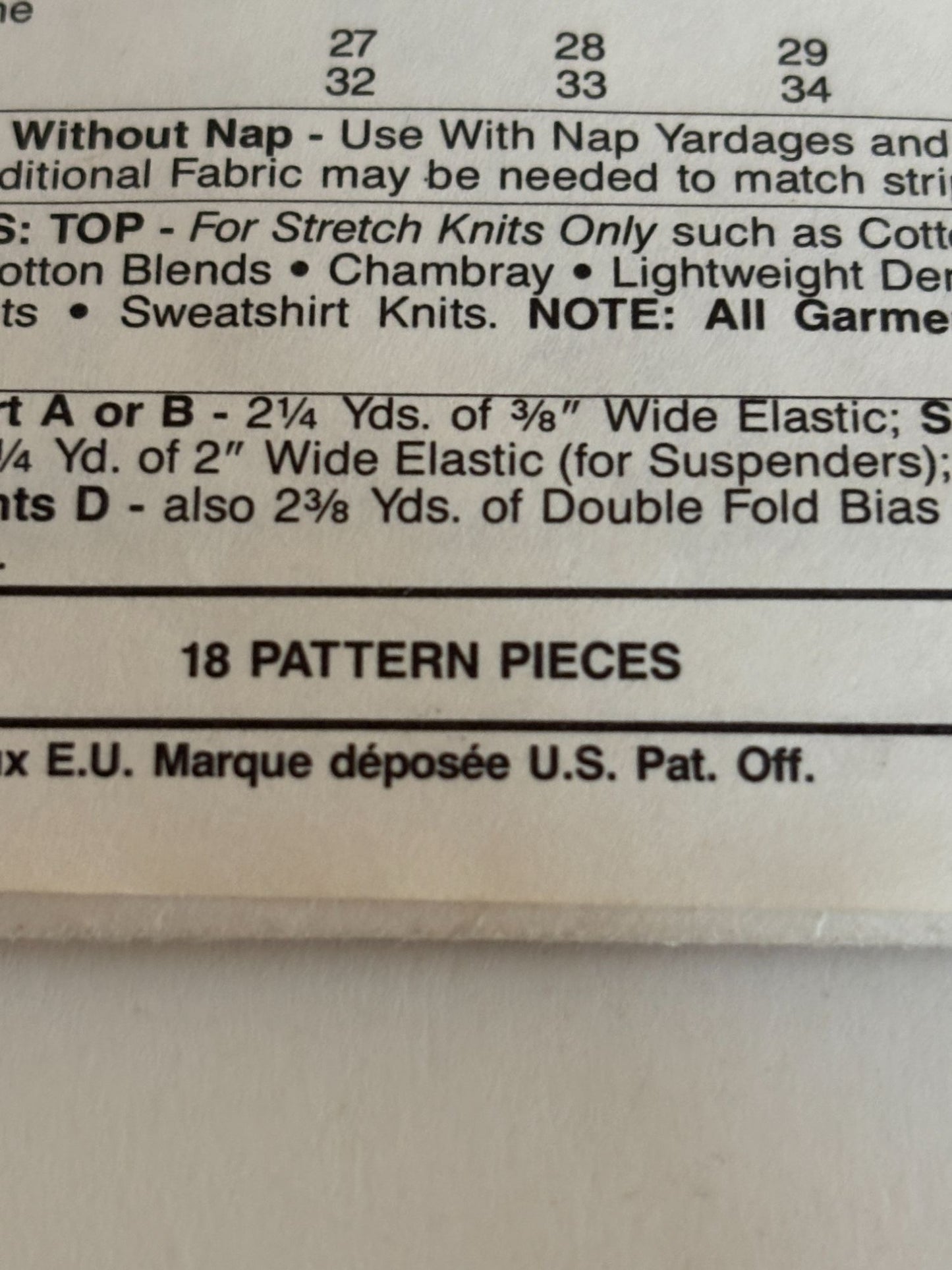 McCalls Sewing Pattern 5615 Jumping Beans Top Skirt Pants Kids 2 3 4 Easy UC