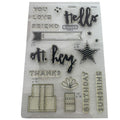 CTMH My Acrylix Acrylic Stamp Set Hello Life Cardmaking Birthday Friend CC1041